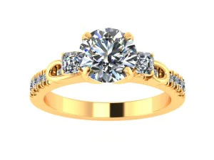 unique love wedding ring 3D Print Model
