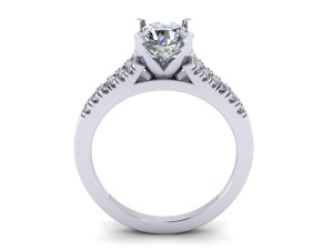 love pave solitaire ring 3D Print Model