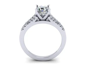 love pave solitaire ring 3D Print Model