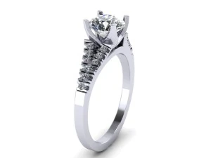 love pave solitaire ring 3D Print Model