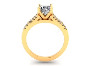 love pave solitaire ring 3D Print Model