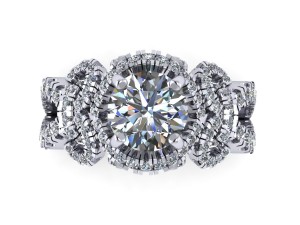 love flower wedding ring 3D Print Model