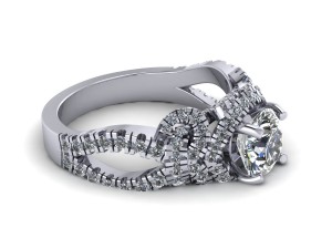 love flower wedding ring 3D Print Model