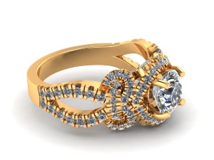 love flower wedding ring 3D Print Model