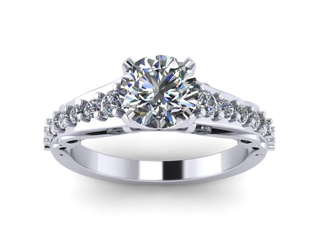 antique love diamond ring 3D Print Model .c4d .max .obj .3ds .fbx .stl .blend 