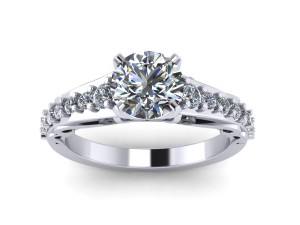 antique love diamond ring 3D Принт Модель