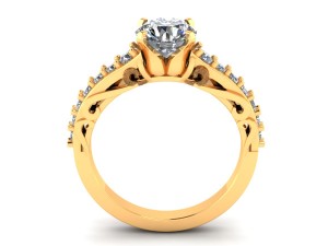 antique love diamond ring 3D Print Model