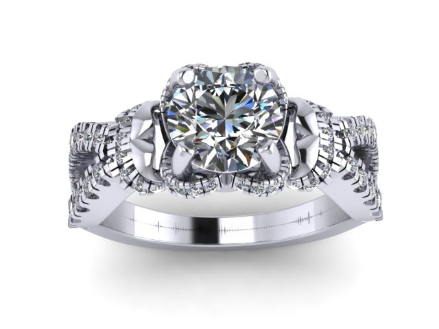 love pave set wedding ring 3Dプリントモデル .c4d .max .obj .3ds .fbx .stl .blend 
