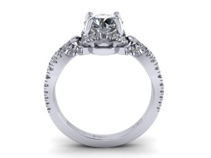 love pave set wedding ring 3Dプリントモデル