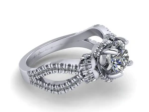 love pave set wedding ring 3D Print Model