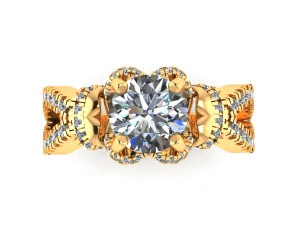 love pave set wedding ring 3D Print Model