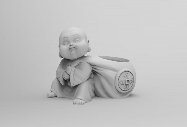 Baby Budha Modelo 3D .c4d .max .obj .3ds .fbx .stl .blend 