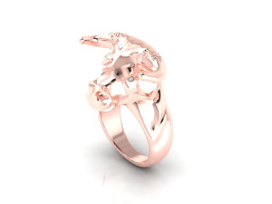 Cow ring 3D Model