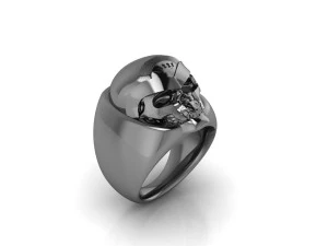 Skull Ring S12 3D Model