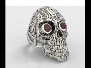 Skull Ring S14 3D Модель