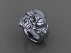 Skull Ring S09 3D Модель