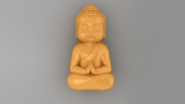 Baby Budha B01 3D Print Model .c4d .max .obj .3ds .fbx .stl .blend 