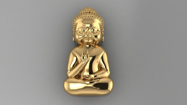 Baby Budha B02 Model do druku 3D .c4d .max .obj .3ds .fbx .stl .blend 