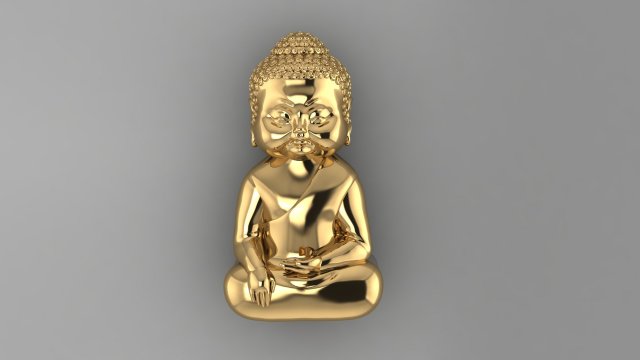 Baby Budha B03 3D Print Model .c4d .max .obj .3ds .fbx .stl .blend 