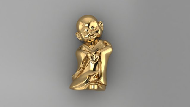 Baby Budha B04 Model Cetak 3D .c4d .max .obj .3ds .fbx .stl .blend 