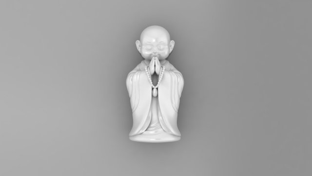 Baby Budha B06 3D Print Model .c4d .max .obj .3ds .fbx .stl .blend