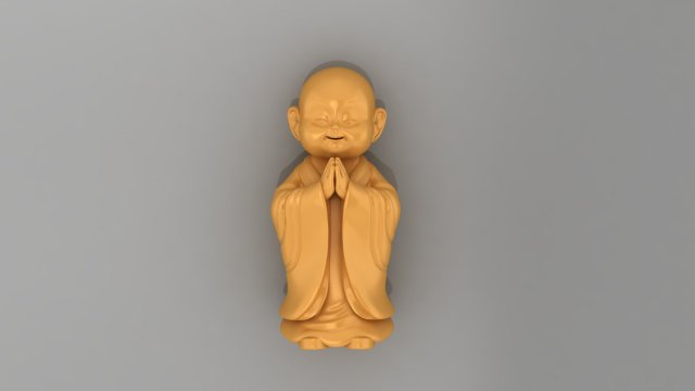 Baby Budha B06 Modelo de Impressão 3D .c4d .max .obj .3ds .fbx .stl .blend 