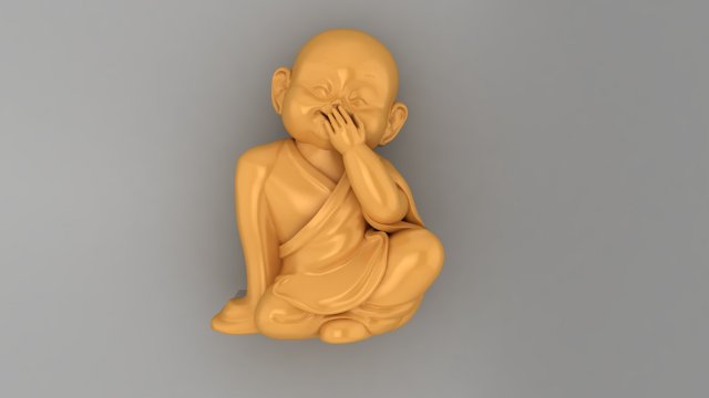 Baby Budha B09 3D-Druckmodell .c4d .max .obj .3ds .fbx .stl .blend 