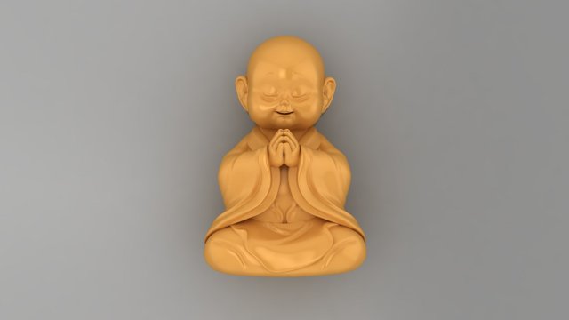 Baby Budha B10 Modello di stampa 3D .c4d .max .obj .3ds .fbx .stl .blend 