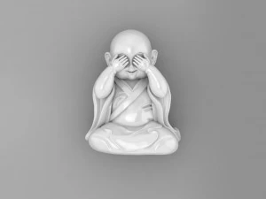 Bayi Buddha B11 Model Cetak 3D