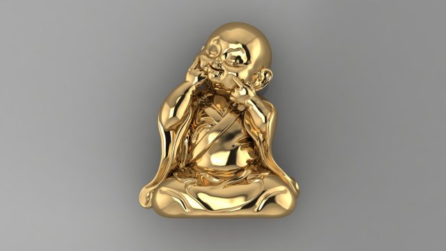 Baby Budha B12 Modelo de Impressão 3D .c4d .max .obj .3ds .fbx .stl .blend 