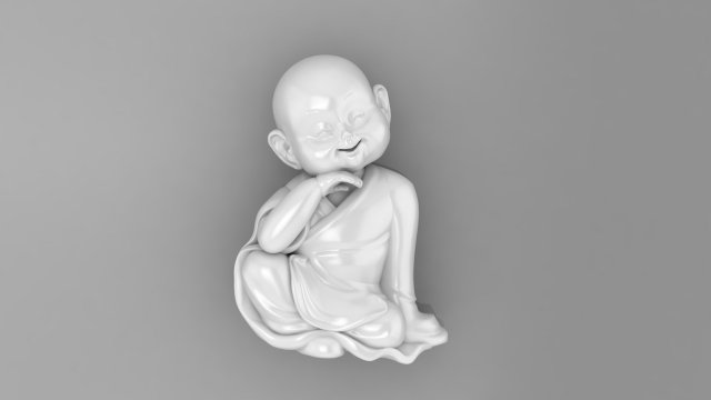 Baby Budha B13 3D Print Model .c4d .max .obj .3ds .fbx .stl .blend 