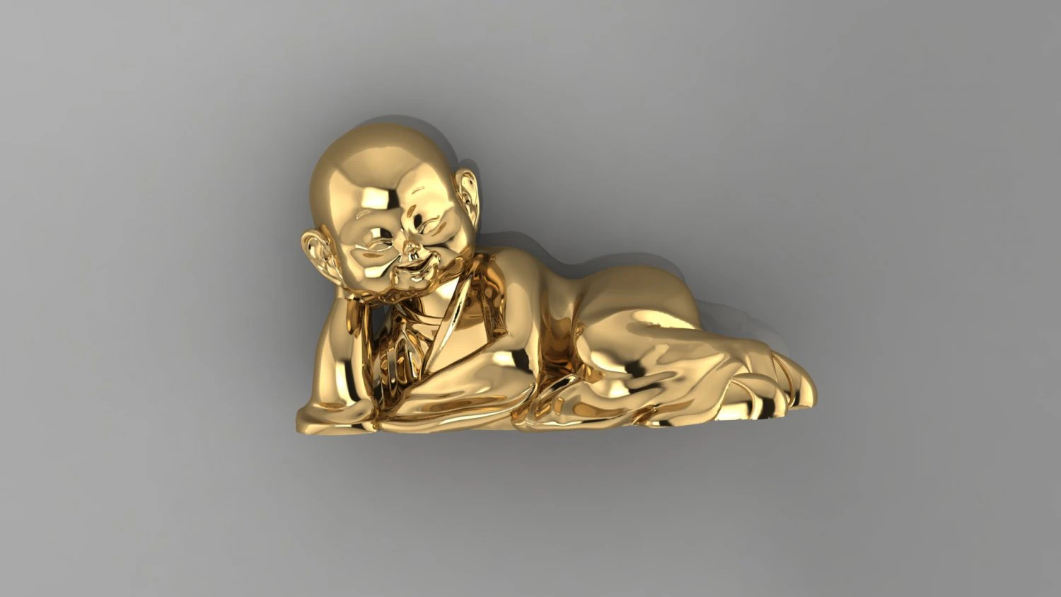 Baby Budha B16 3D Print Model .c4d .max .obj .3ds .fbx .stl .blend