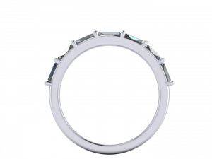Three Stone Diamond Ring R2 Modello di stampa 3D