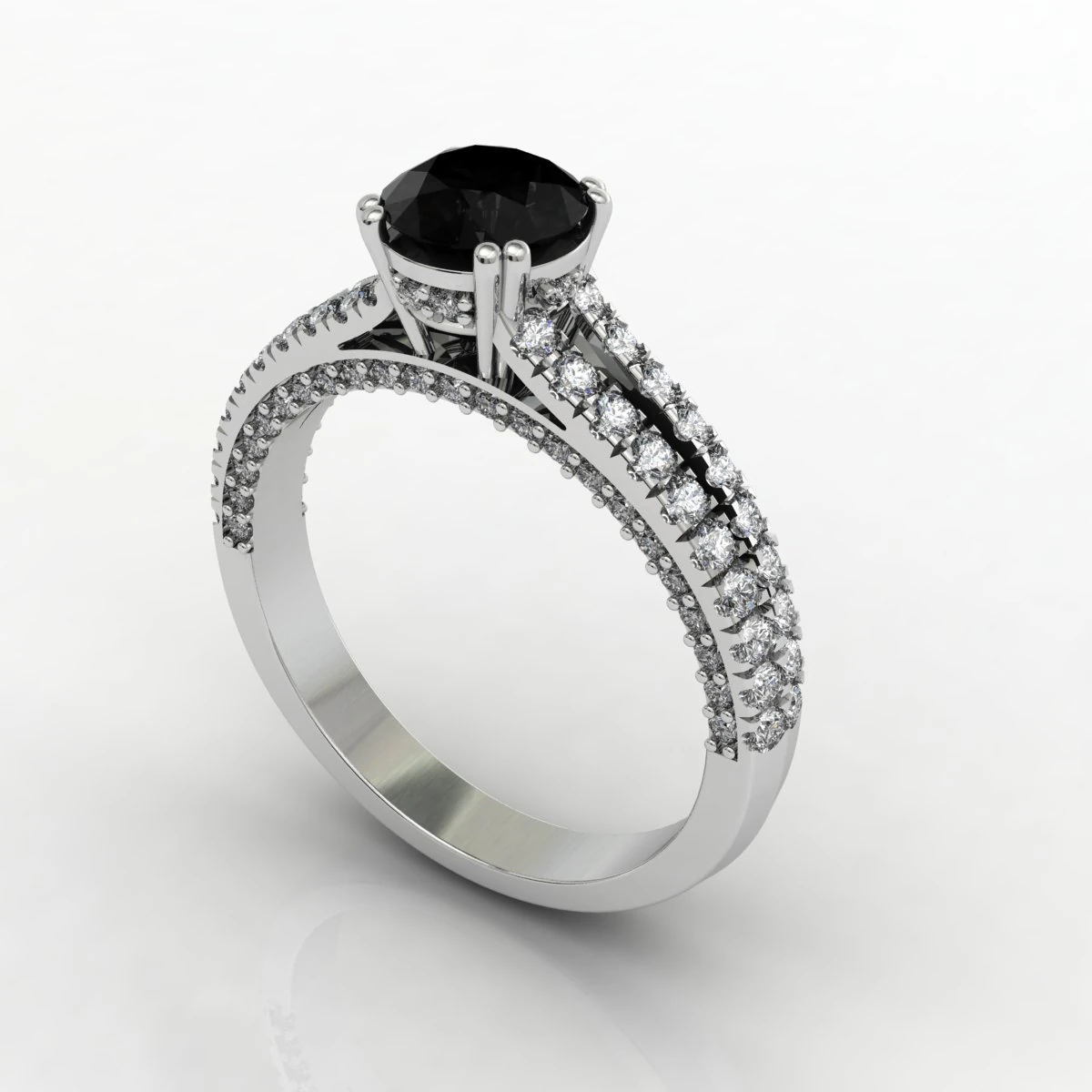 ai3d diamond ring design 3D Model .c4d .max .obj .3ds .fbx .stl .blend 