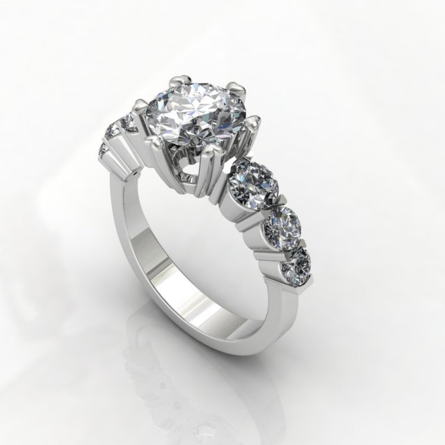 3dm diamond ring 009 3D मॉडल .c4d .max .obj .3ds .fbx .stl .blend 