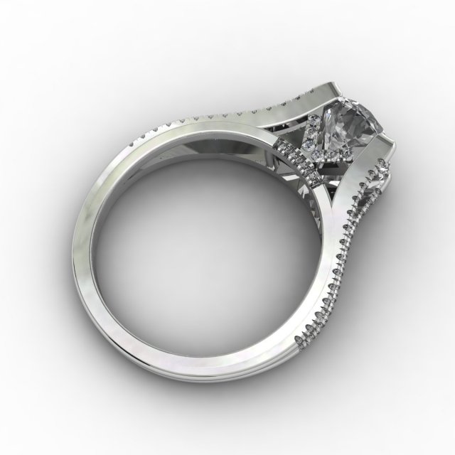 3dm diamond ring 010 3D Модель .c4d .max .obj .3ds .fbx .stl .blend 
