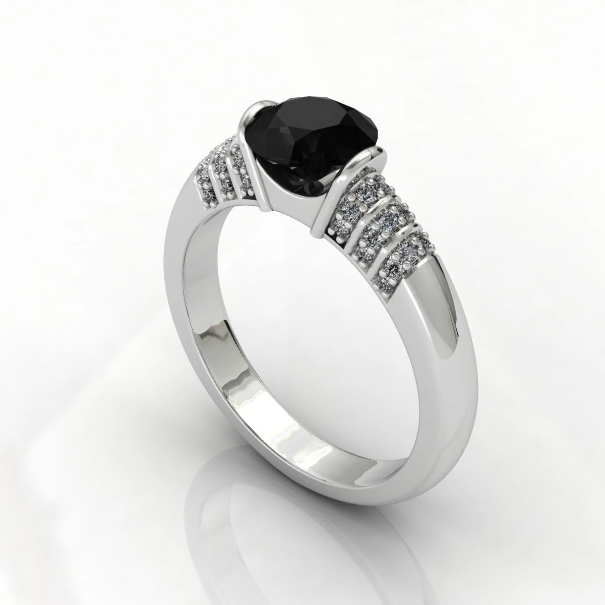 edent diamond ring 3D Model .c4d .max .obj .3ds .fbx .stl .blend 
