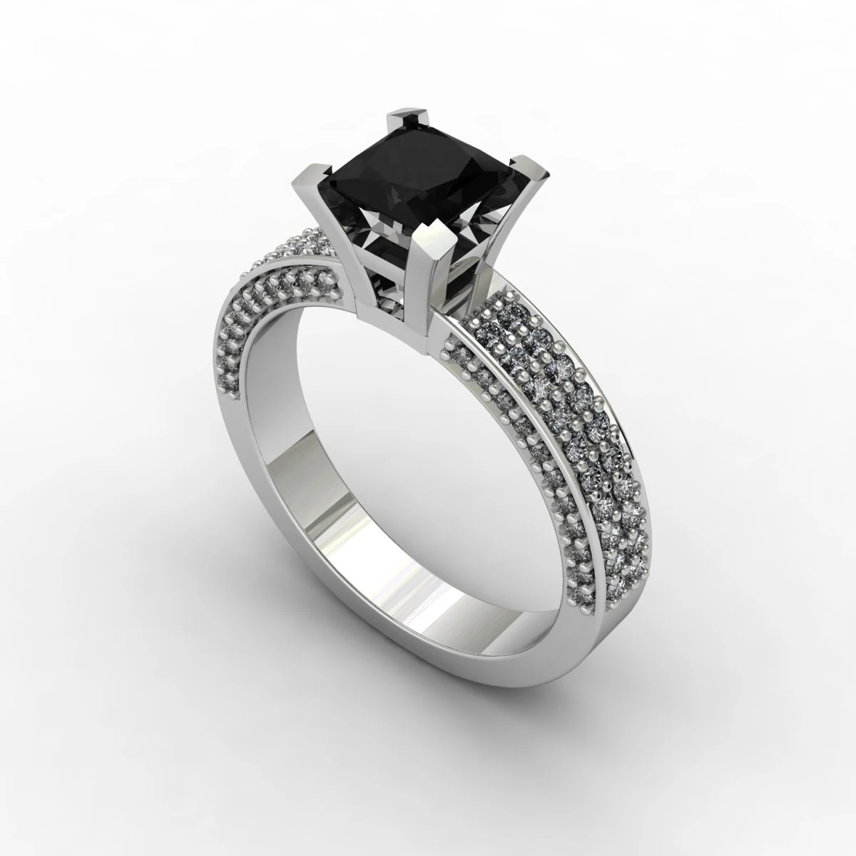 felicity diamond ring 3D Model .c4d .max .obj .3ds .fbx .stl .blend 