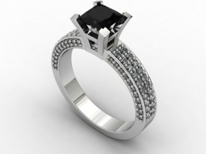 felicity diamond ring Model 3D