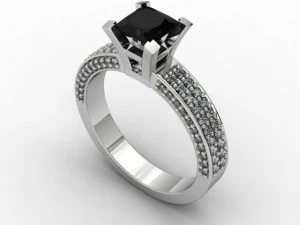 フェリシティ ダイヤモンド リング 3Dモデル