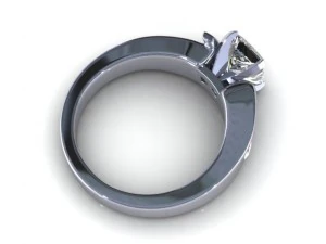 channel cute diamond ring 3D Model