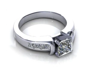 channel cute diamond ring 3D Model