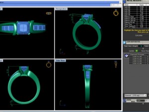channel cute diamond ring 3D Model
