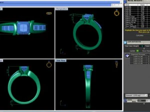 channel cute diamond ring 3D Model