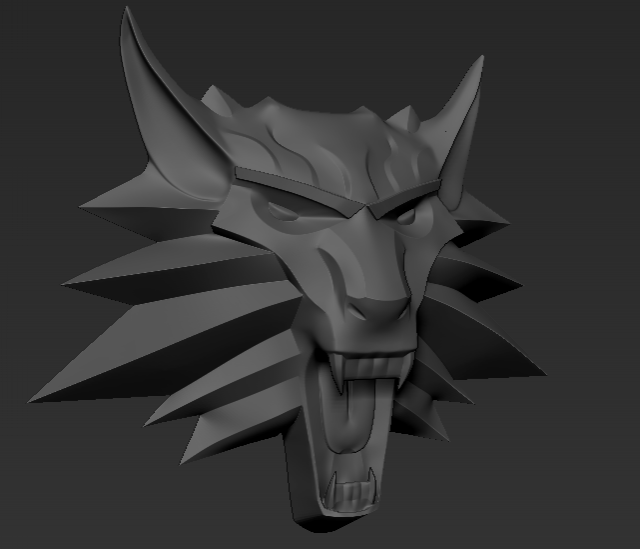 Witcher mark 3D Modell .c4d .max .obj .3ds .fbx .stl .blend