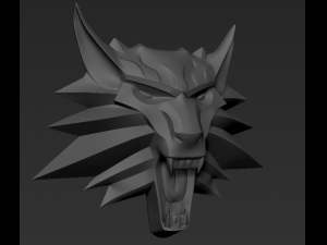 Witcher mark 3D-Modell