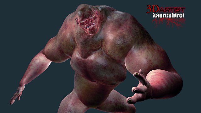 troll 3D-Modell .c4d .max .obj .3ds .fbx .stl .blend 
