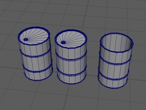 game-ready barrels 3D Модель