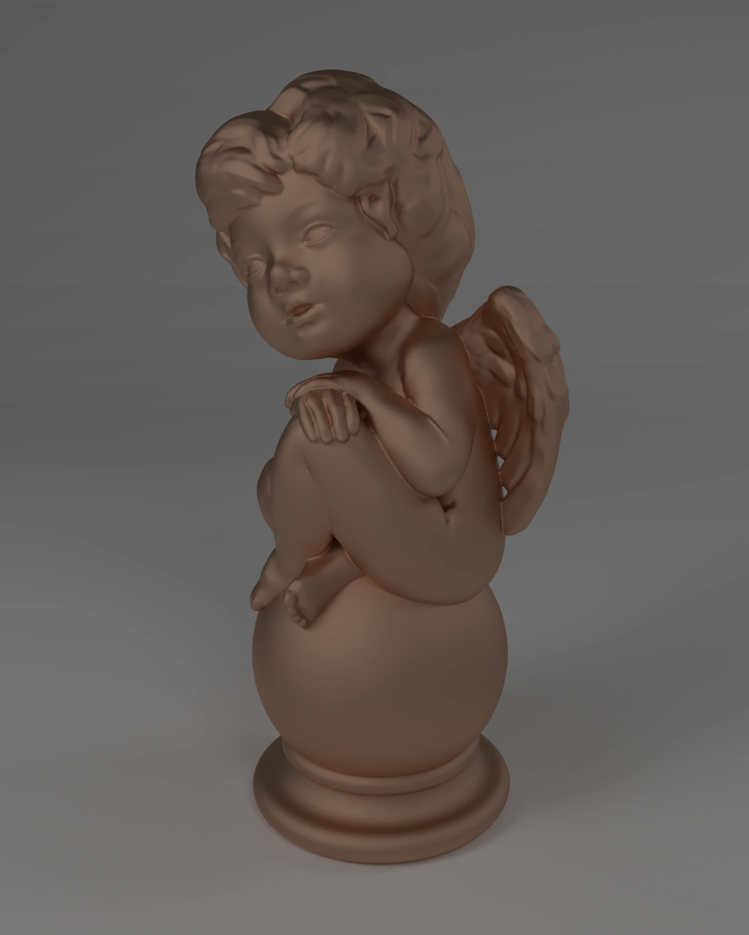 sculpture angel 3D Model .c4d .max .obj .3ds .fbx .stl .blend 