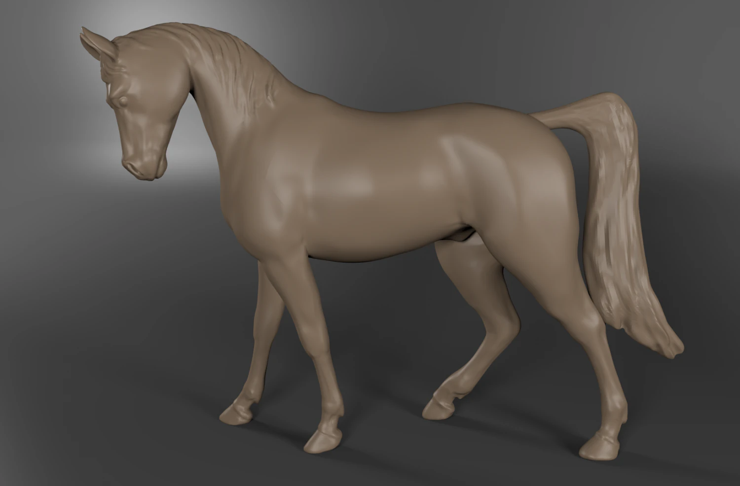 horse 3D Print Model .c4d .max .obj .3ds .fbx .stl .blend